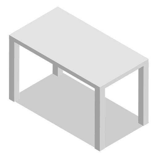 Isometric table home PNG Design