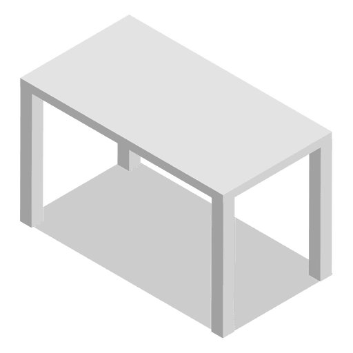 mesa isométrica para casa Desenho PNG