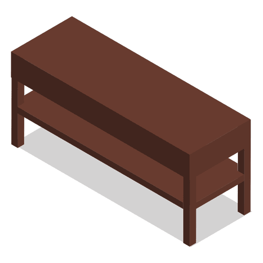 Isometric home table PNG Design