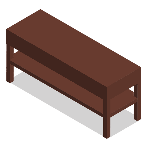 Mesa de casa isométrica Diseño PNG