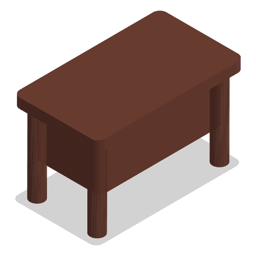 Ilustración de casa de mesa isométrica Diseño PNG