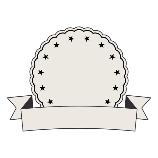 Label badge ribbon PNG Design