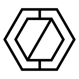 Geometrisches Polygon des Logo-Symbols PNG-Design