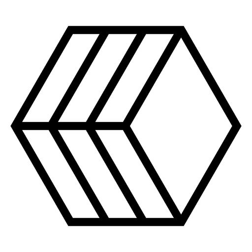 Geometrisches und polygonales Logo PNG-Design
