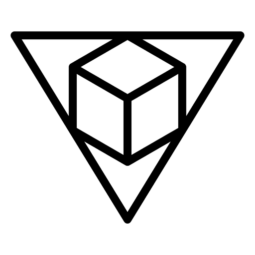 Traço poligonal geométrico do logotipo Desenho PNG