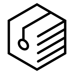 Logotipo poligonal geométrico Diseño PNG