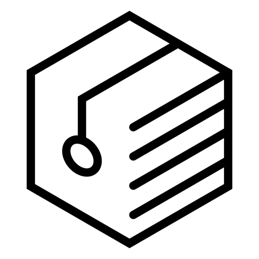 Logotipo geométrico poligonal Desenho PNG