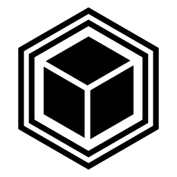 Abstraktes Logo des geometrischen Würfels PNG-Design Transparent PNG