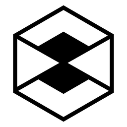 Logotipo abstracto geométrico hexagonal