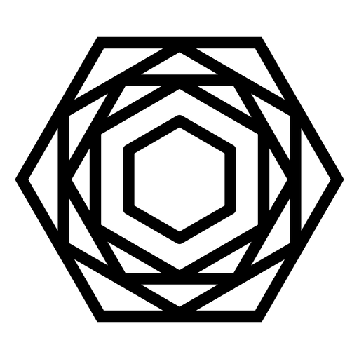 Forma geom?trica poligonal do logotipo Desenho PNG