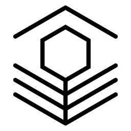 Logotipo abstrato geométrico poligonal Desenho PNG