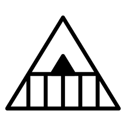 Triángulo poligonal geométrico de plantilla de logotipo Transparent PNG