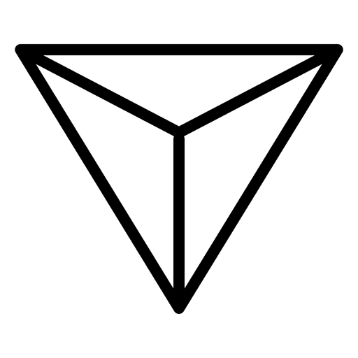 Einfaches Logo geometrisch polygonal PNG-Design