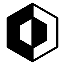 Logotipo de B & W poligonal geométrica Logotipo de B & W poligonal geométrica