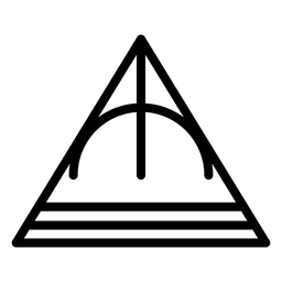 Strichdreieck Logo geometrisch polygonal PNG-Design
