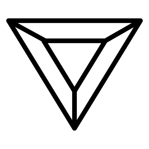 Geometrisches Logo Dreieck polygonal PNG-Design