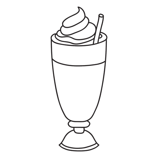 Milkshake Dessert PNG Design