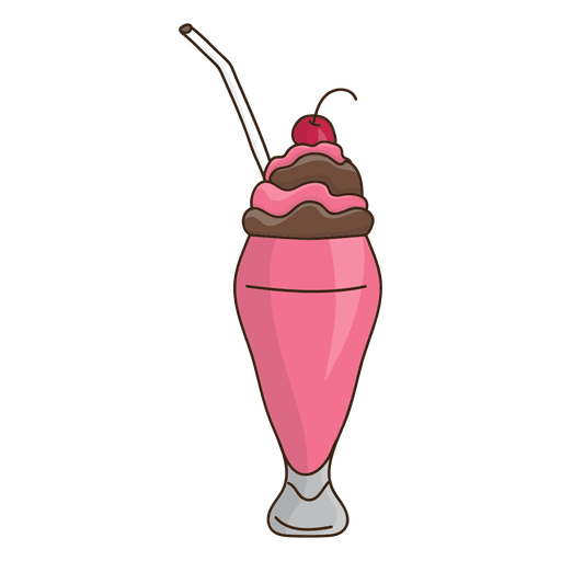Milkshake Dessert Strawberry PNG & SVG Design For T-Shirts