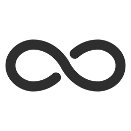 Minimalismus unendlich Logo unendlich PNG-Design