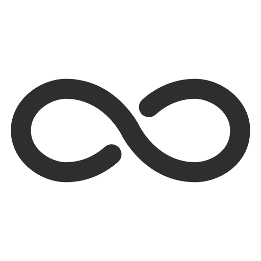 Minimalismus unendlich Logo unendlich PNG-Design