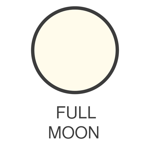 Mond Vollmond Symbol PNG-Design