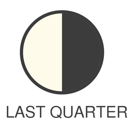 Moon last quarter icon PNG Design