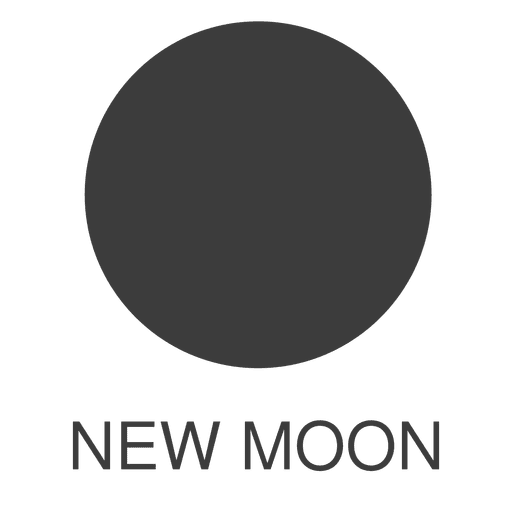 Ícone de lua nova Desenho PNG