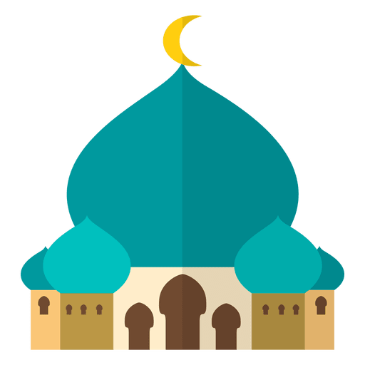 Ketupat Islamic Mosque And Moon Design Vector