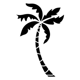 Palma de silhueta de palmeira Desenho PNG