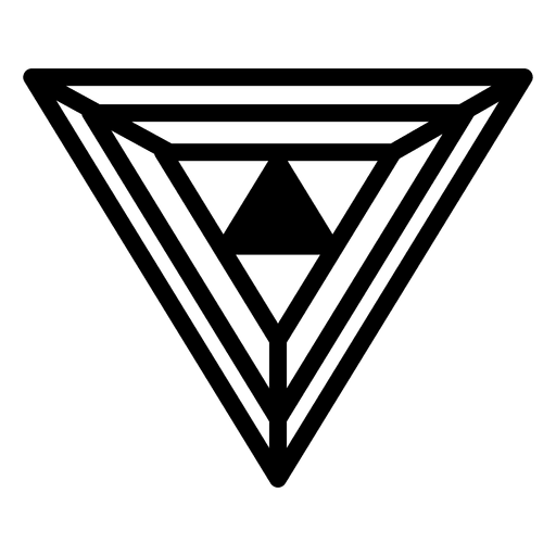 Polygonales Logo geometrisch PNG-Design