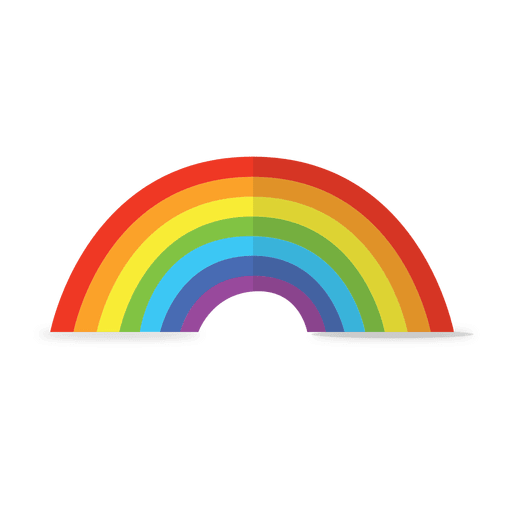 Rainbow colorful PNG Design