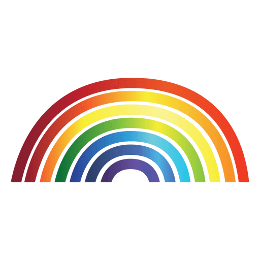 Arco-íris gradiente colorido Desenho PNG