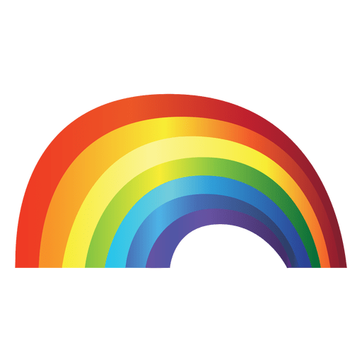 Rainbow gradient colorful PNG Design