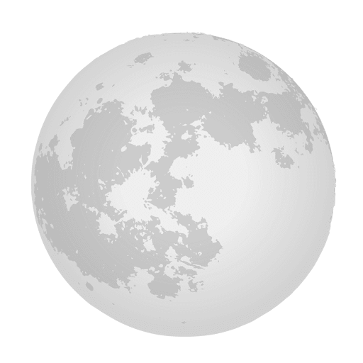 Realistic moon Transparent PNG & SVG vector file