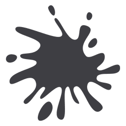 Splatter Tröpfchen Farbe Spritzer Silhouette PNG-Design