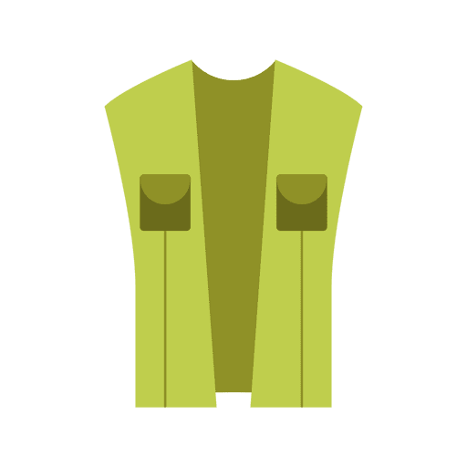 Vest fishing vest cloths clothing PNG Design