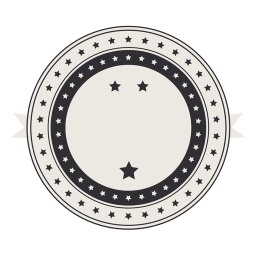 Distintivo de rótulo retrô vintage com estrelas Desenho PNG