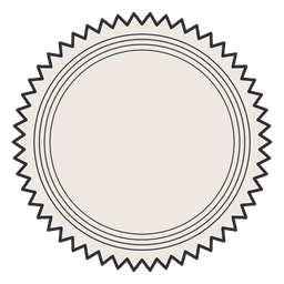 Traço de distintivo de rótulo vintage Desenho PNG