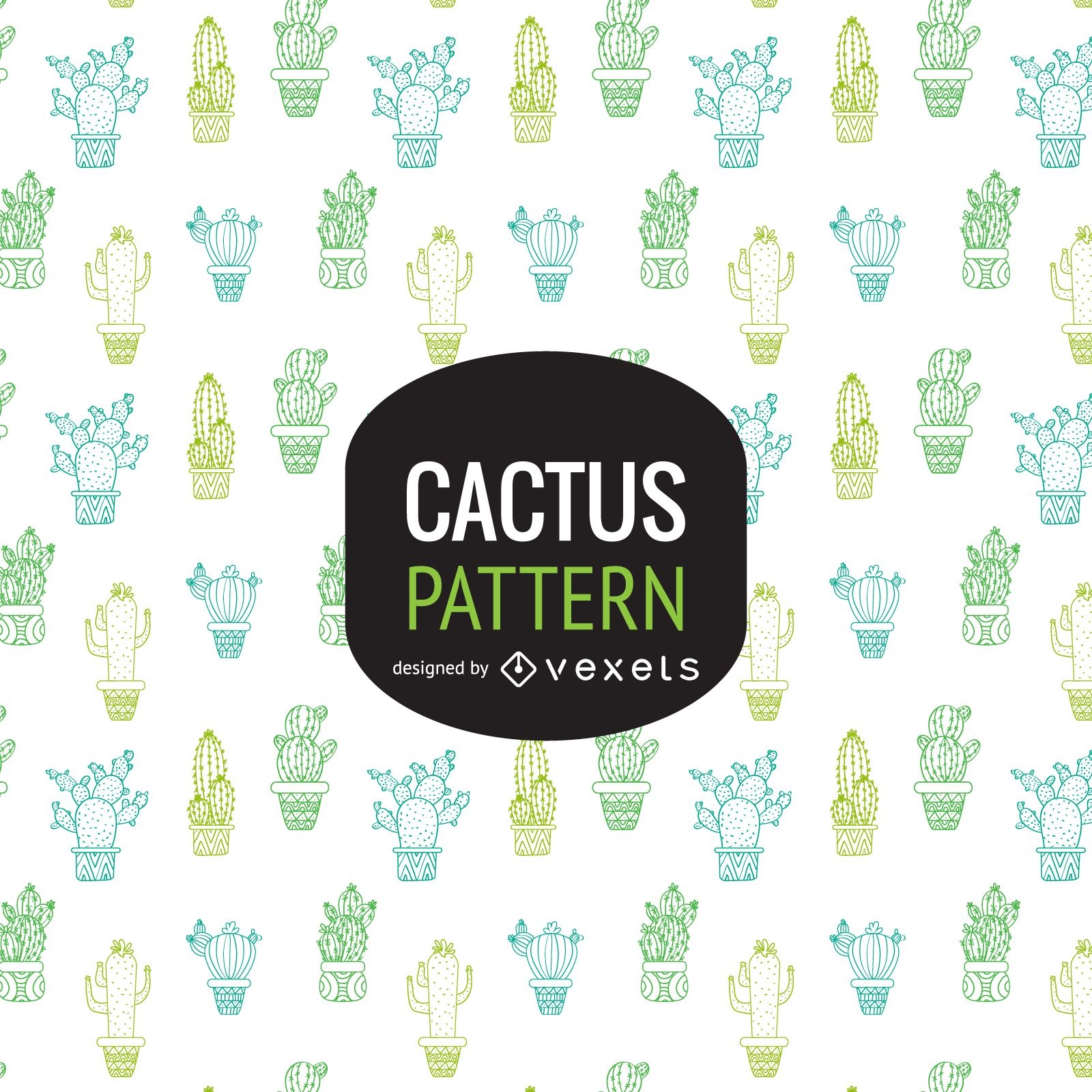 Cactus background or pattern