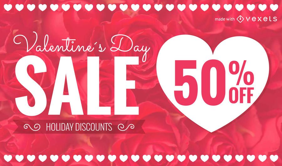 St Valentines Day sale promotion maker St Valentines Day sale promotion maker