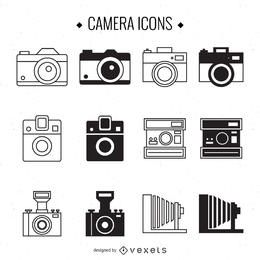 Vintage-Kamera-Illustrationsset
