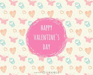 Cupcakes y corazones de San Valentín