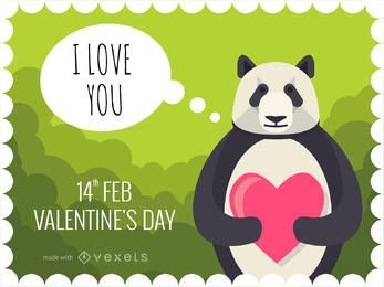 Valentine's Day card maker with cute animals