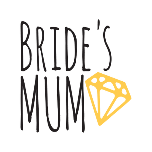 Bride mum diamond wedding phrse PNG Design