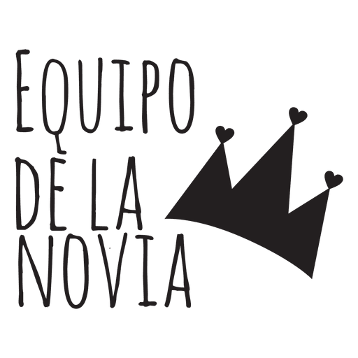 Equipo de la Novia - Descargar PNG/SVG transparente