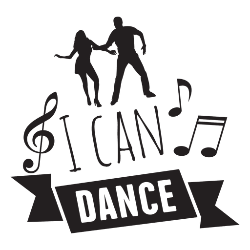 I can dance wedding phrase PNG Design