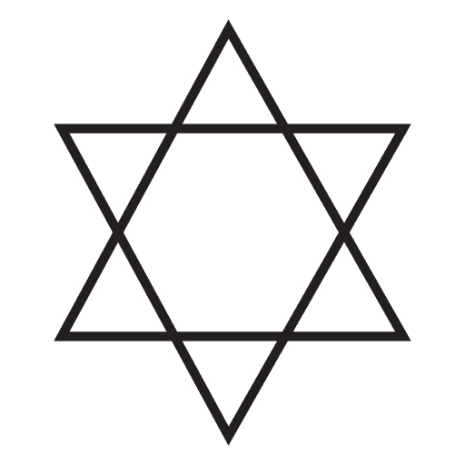 Símbolo religioso del judaísmo Diseño PNG