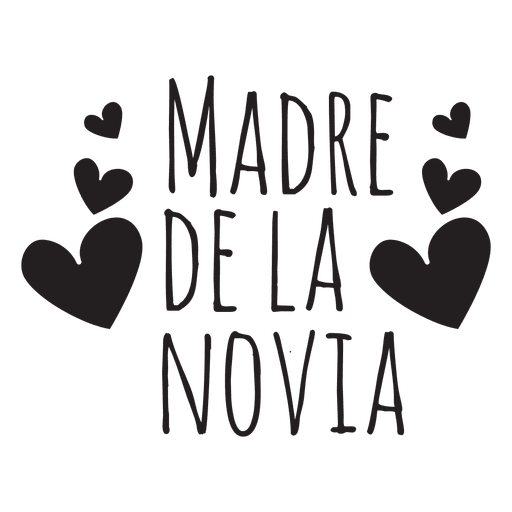 Madre de la novia casamento em espanhol frase Desenho PNG