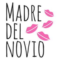 Madre del novio boda frase en español Diseño PNG