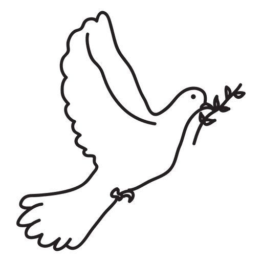 S?mbolo de la paloma de la paz Diseño PNG
